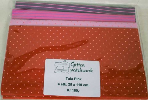Tula Pink 4 stk. 25 cm x 110 cm