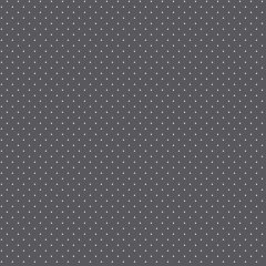 Tula Pink patchworkstof med sm mrkegr prikker p en mrkegr baggrund