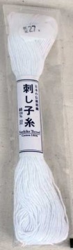 Sashiko tråd hvid (1)