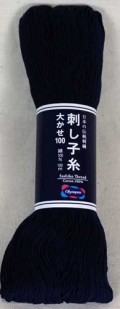 Sashiko tråd mørkeblå (103)